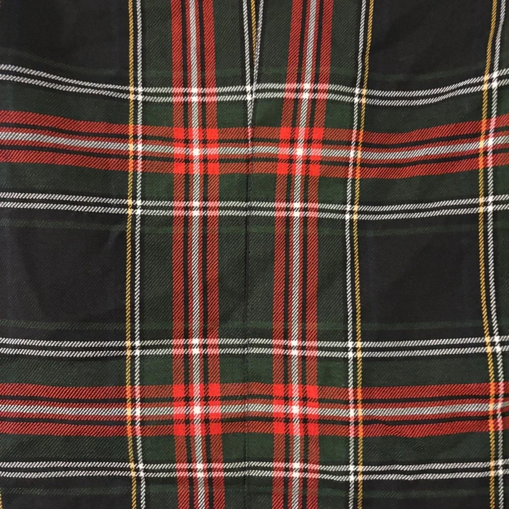 Officina‎ Kids Vintage Plaid Blazer Red Green Tartan Made in Italy Size 32 SM